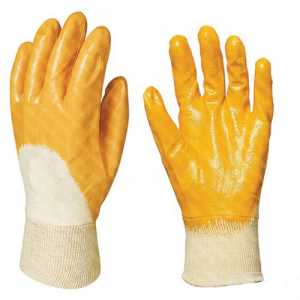 Перчатки "Лайт" хб с легким нитриловым покрытием, цв. желтый