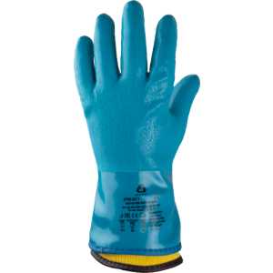Winter Grip Перчатки Jeta Safety трикотажные утепленные с покрытием из смеси ПВХ и нитрила для защиты от химических воздействий и пониженных температур